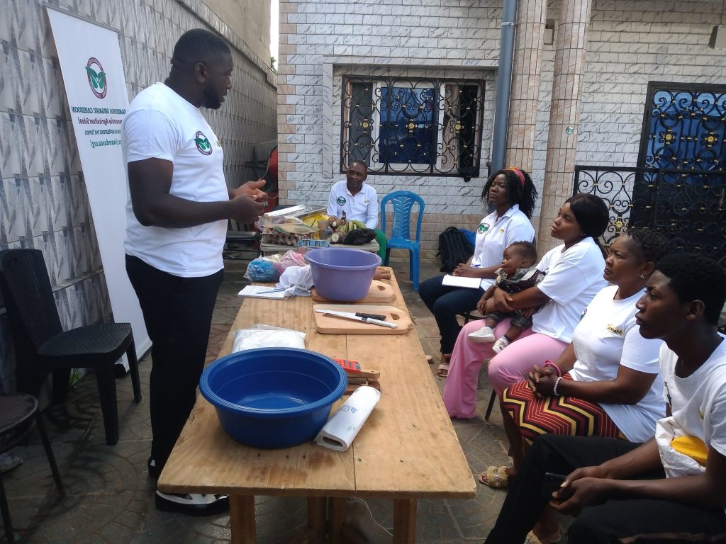 Intro of food transformation and preservation workshop by Joshua Egbe.